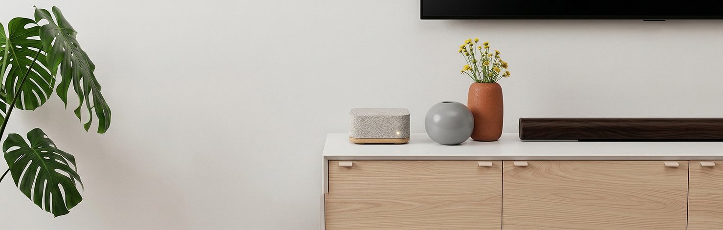 Classer Home sitting quietly in a living room