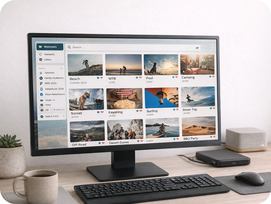 Browse your adventures on Mac and Windows